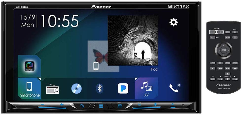 Pioneer AVH-601EX 7 Inch DVD Receiver with HD Radio, SiriusXM Ready and Bluetooth