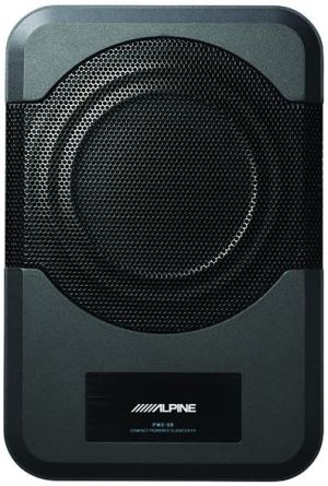 Alpine Electronics PWE-S8 Restyle Compact Powered 8-Inch Subwoofer , black