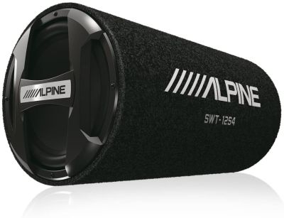Alpine SWT-12S4 1500W Max (300W RMS) Single 12" Sealed Subwoofer Tube Enclosure - best alpine sub overall