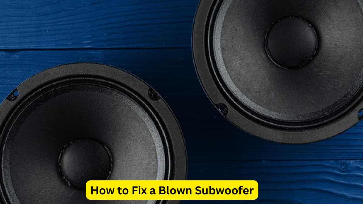 How to Fix a Blown Subwoofer