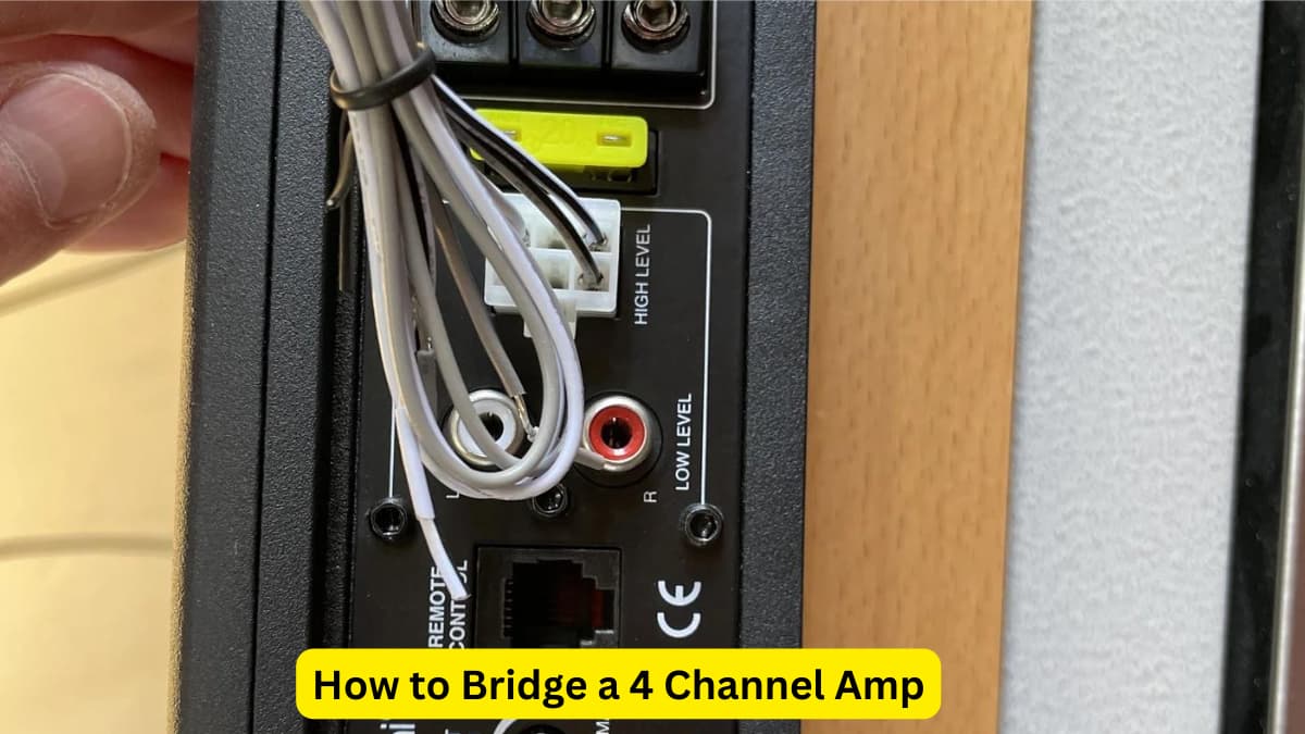 How to Bridge a 4 Channel Amp