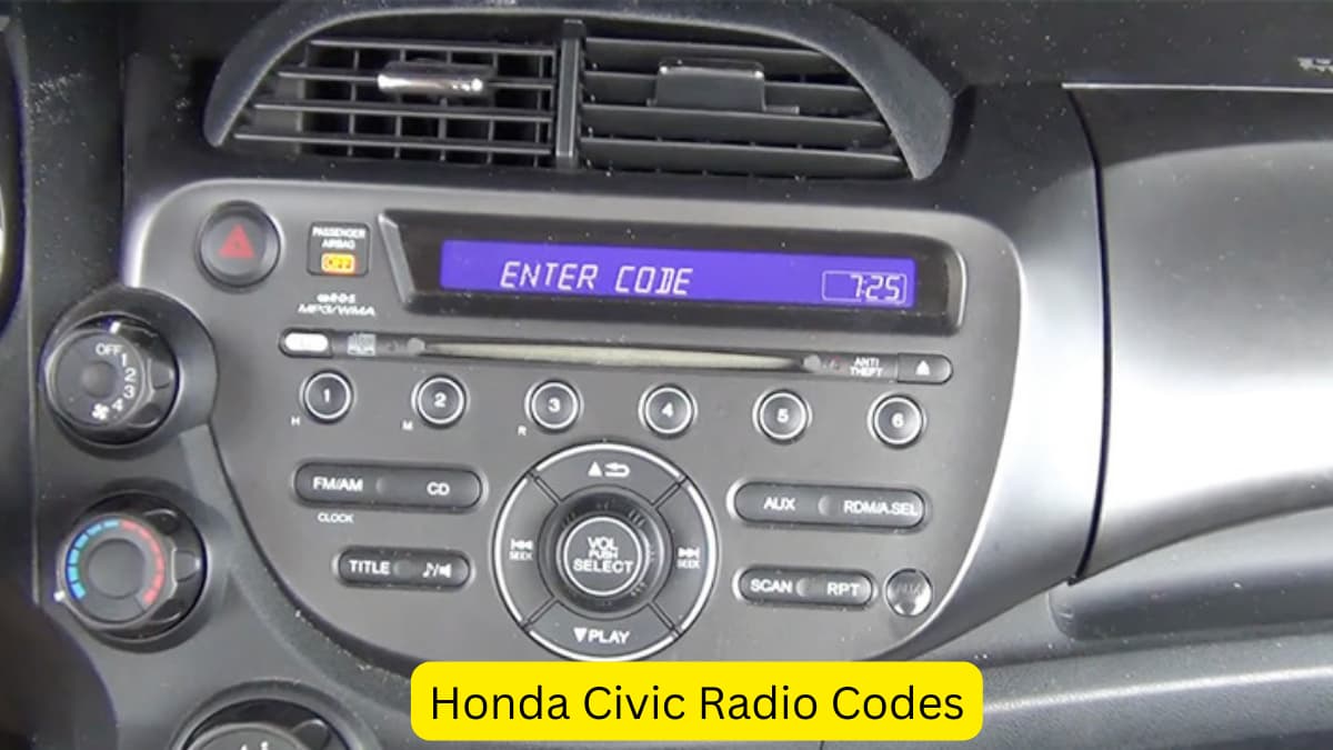 Honda Civic Radio Codes