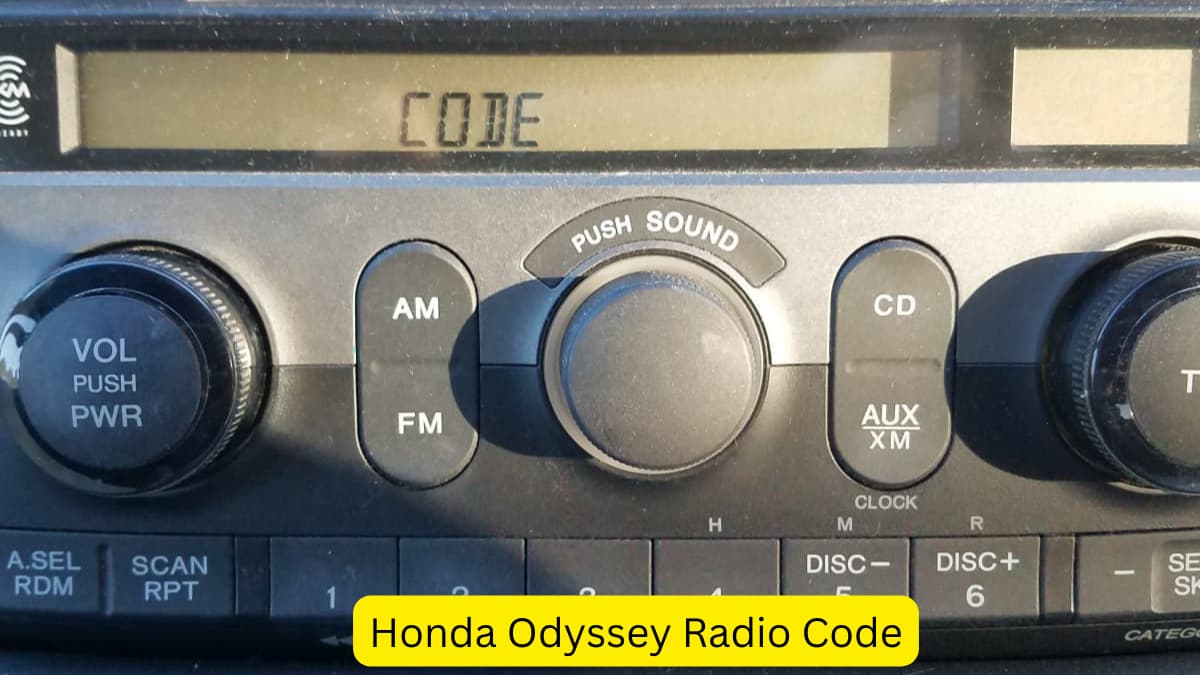 Honda Odyssey Radio Code